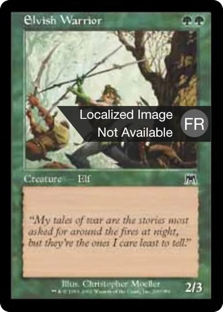 Guerrier elfe — Onslaught — Magic: The Gathering