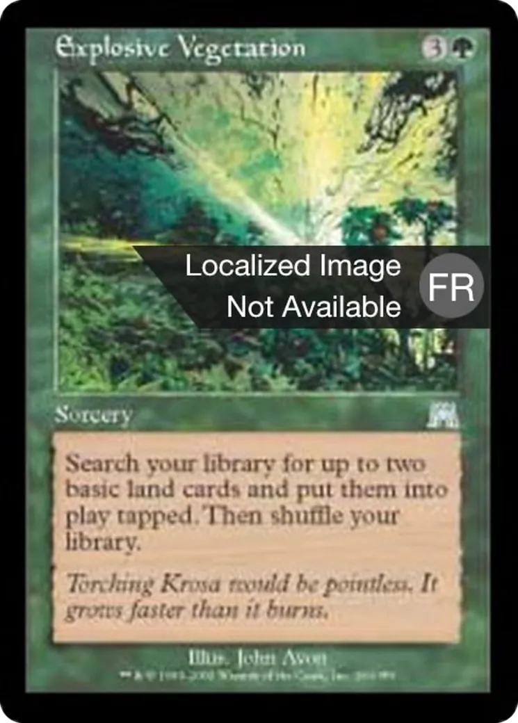 Végétation explosive — Onslaught — Magic: The Gathering