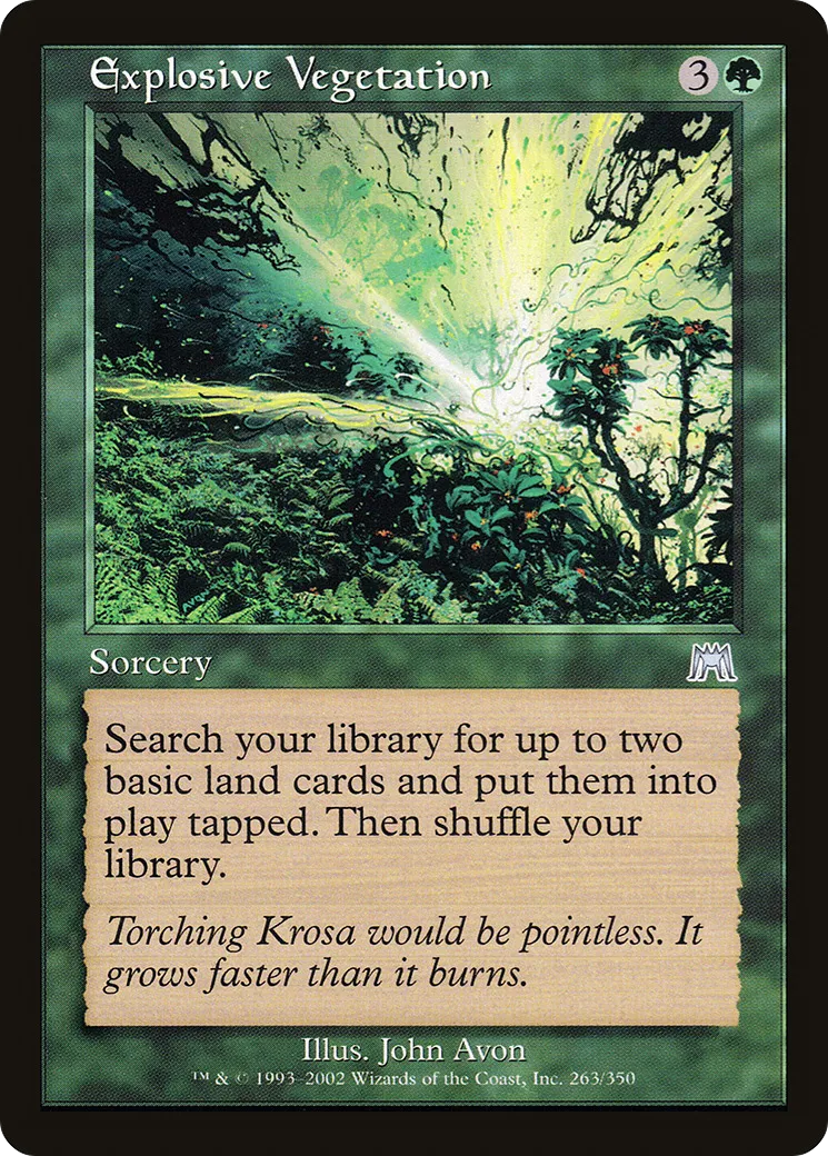 Végétation explosive — Onslaught — Magic: The Gathering