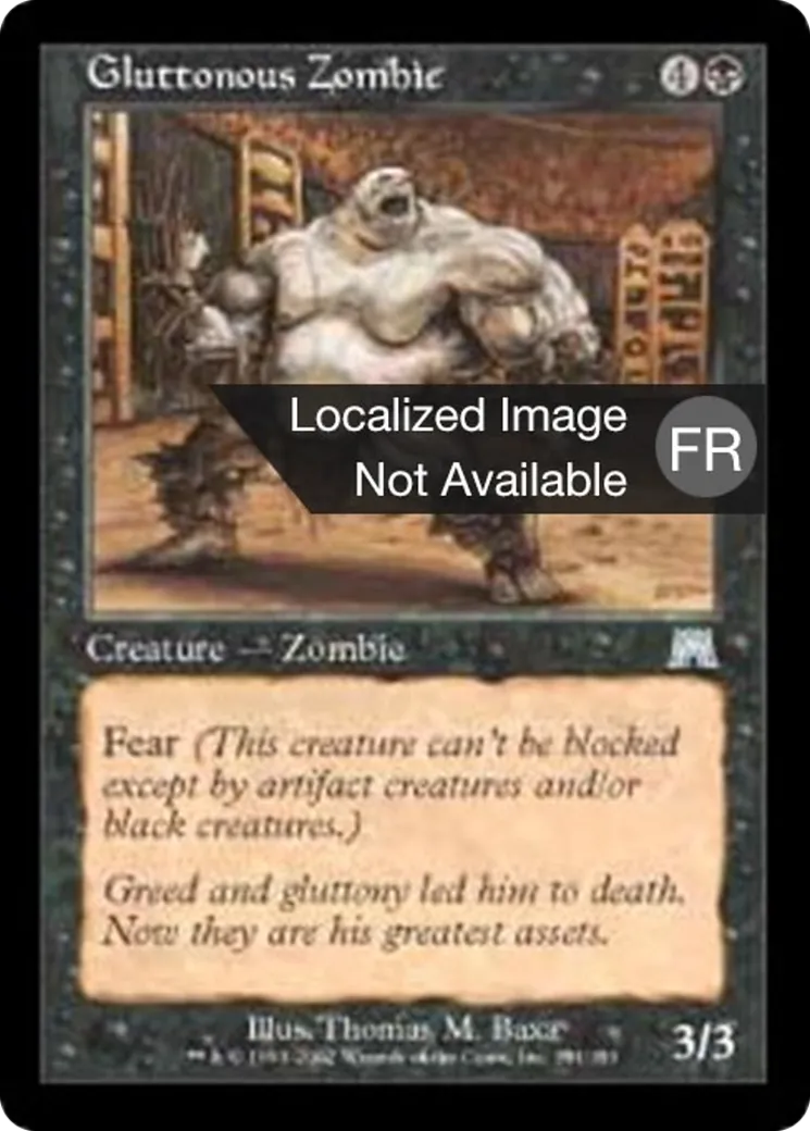 Zombie glouton — Onslaught — Magic: The Gathering