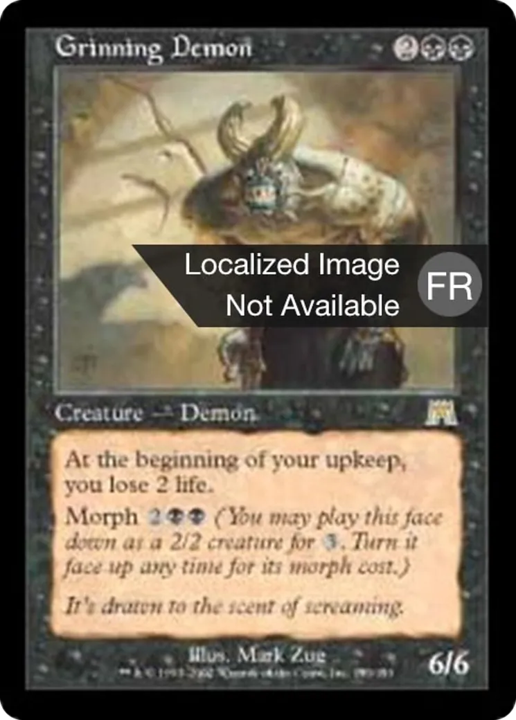 Démon grimaçant — Onslaught — Magic: The Gathering
