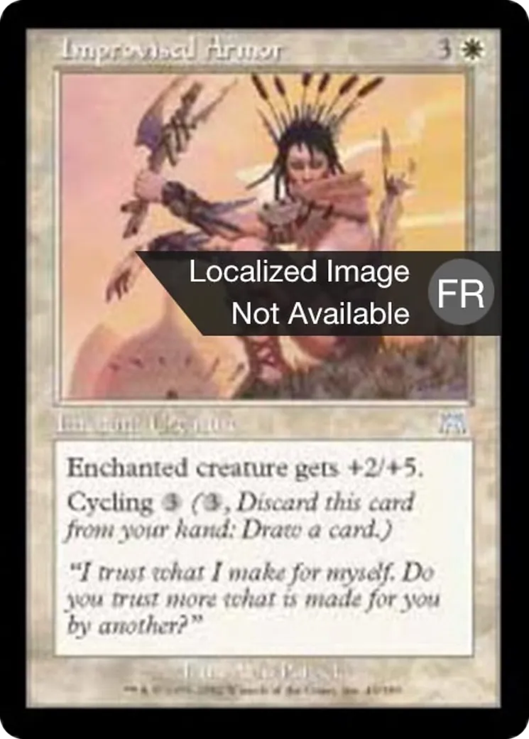 Armure improvisée — Onslaught — Magic: The Gathering