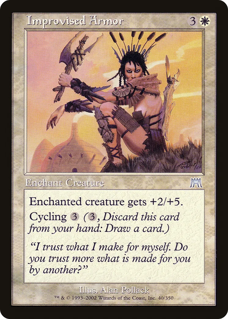 Armure improvisée — Onslaught — Magic: The Gathering