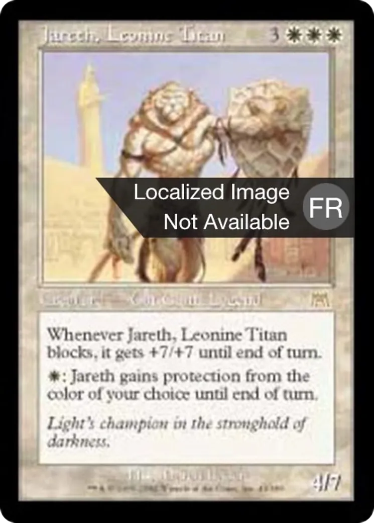 Jareth, titan léonin — Onslaught — Magic: The Gathering