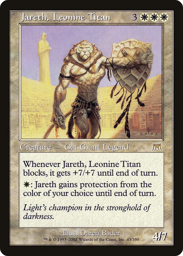 Jareth, Leonine Titan — Onslaught — Magic: The Gathering