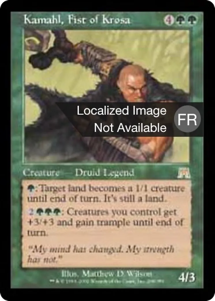 Kamahl, la Poigne de la Krosia — Onslaught — Magic: The Gathering