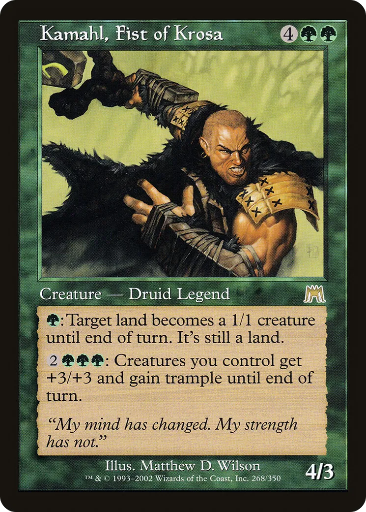 Kamahl, Fist of Krosa — Onslaught — Magic: The Gathering