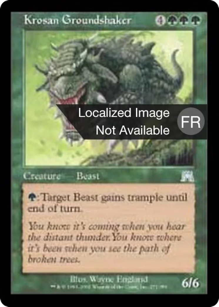 Trembleterre krosian — Onslaught — Magic: The Gathering