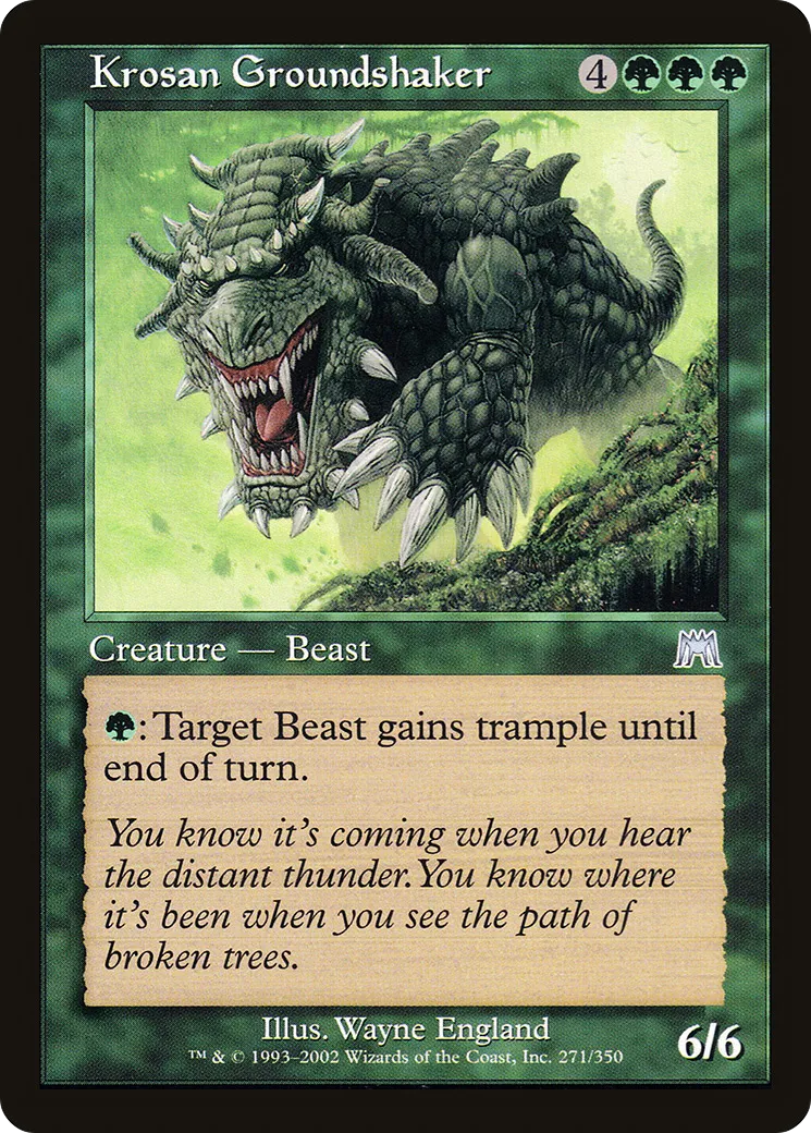 Trembleterre krosian — Onslaught — Magic: The Gathering