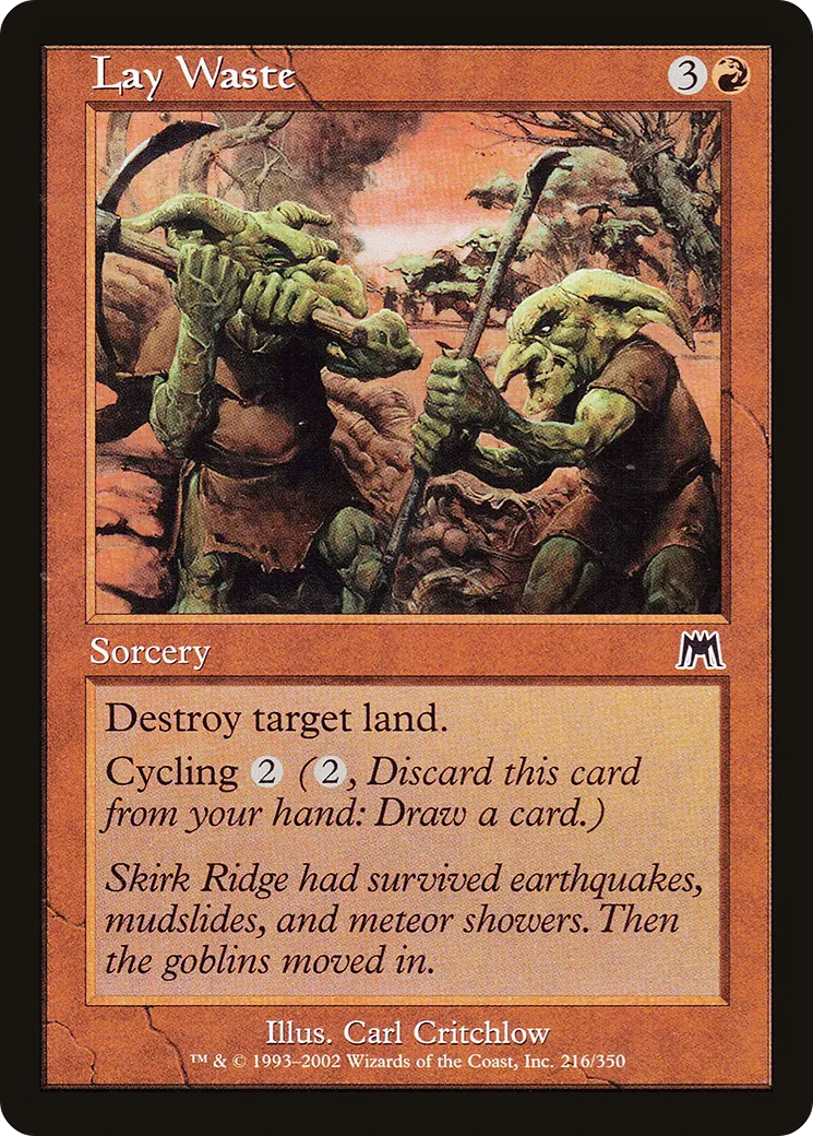 Lay Waste — Onslaught — Magic: The Gathering