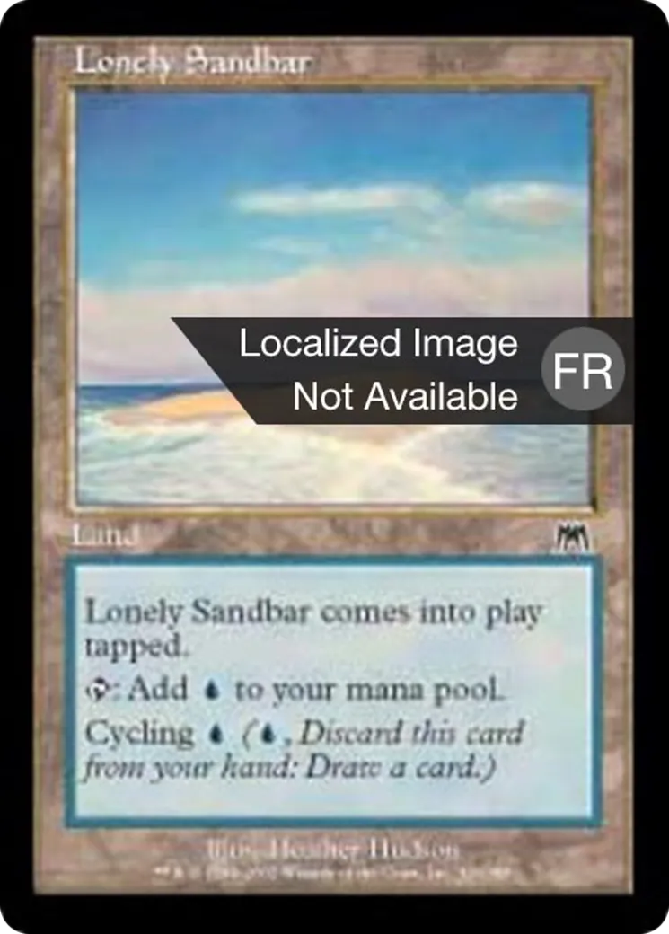 Banc de sable isolé — Onslaught — Magic: The Gathering