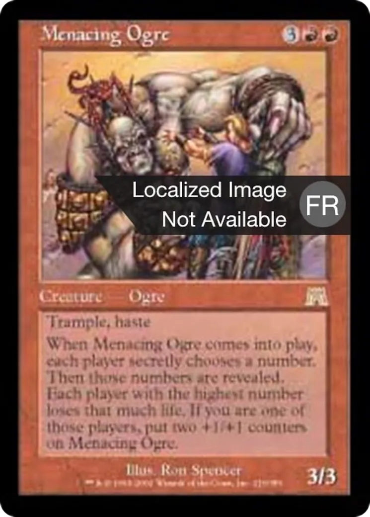 Ogre menaçant — Onslaught — Magic: The Gathering
