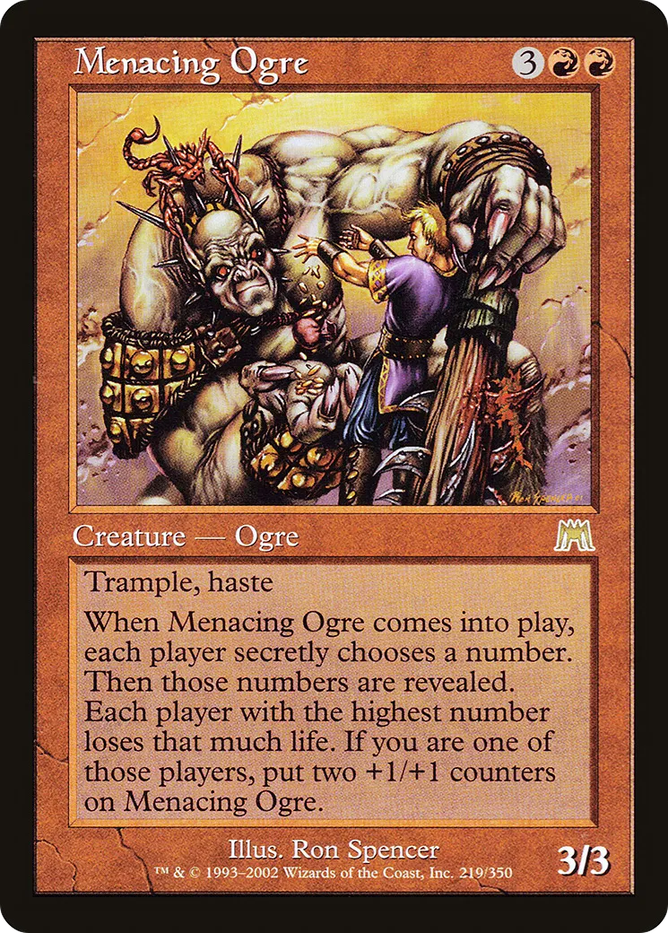 Ogre menaçant — Onslaught — Magic: The Gathering