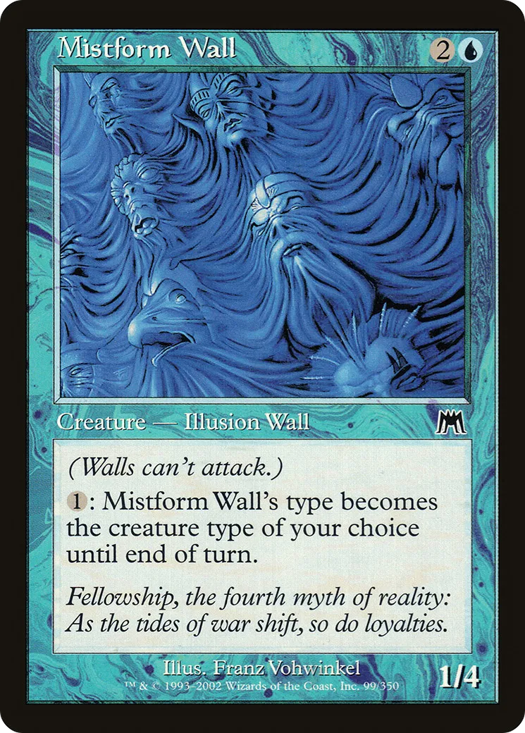 Mistform Wall — Onslaught — Magic: The Gathering