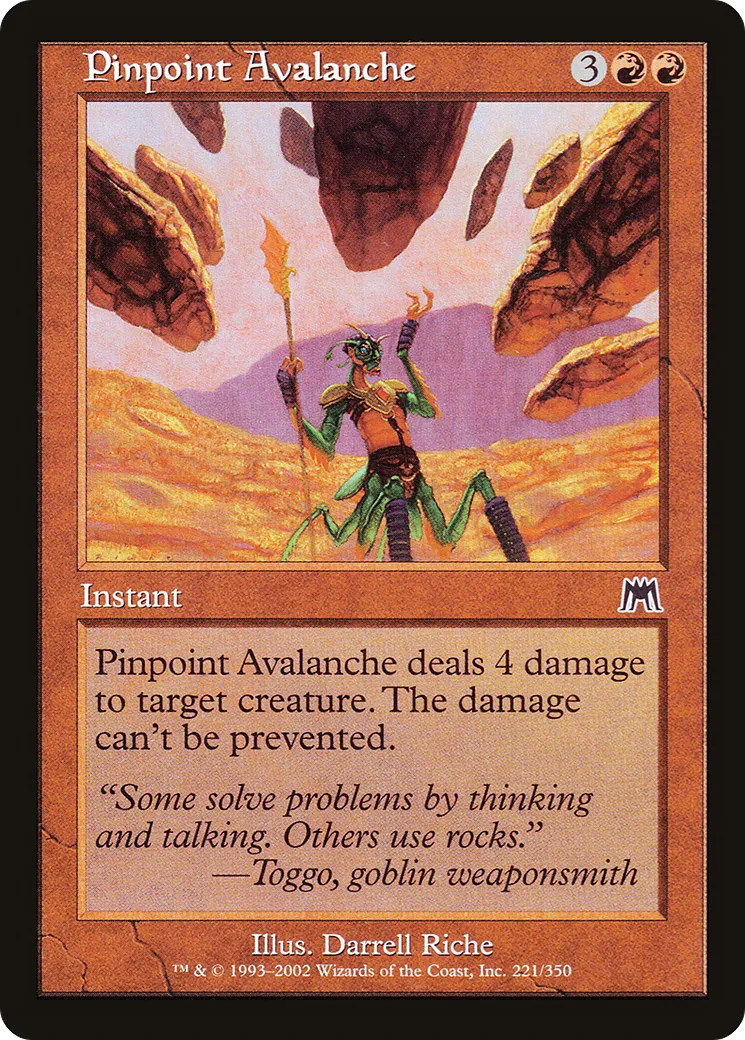 Avalanche de précision — Onslaught — Magic: The Gathering