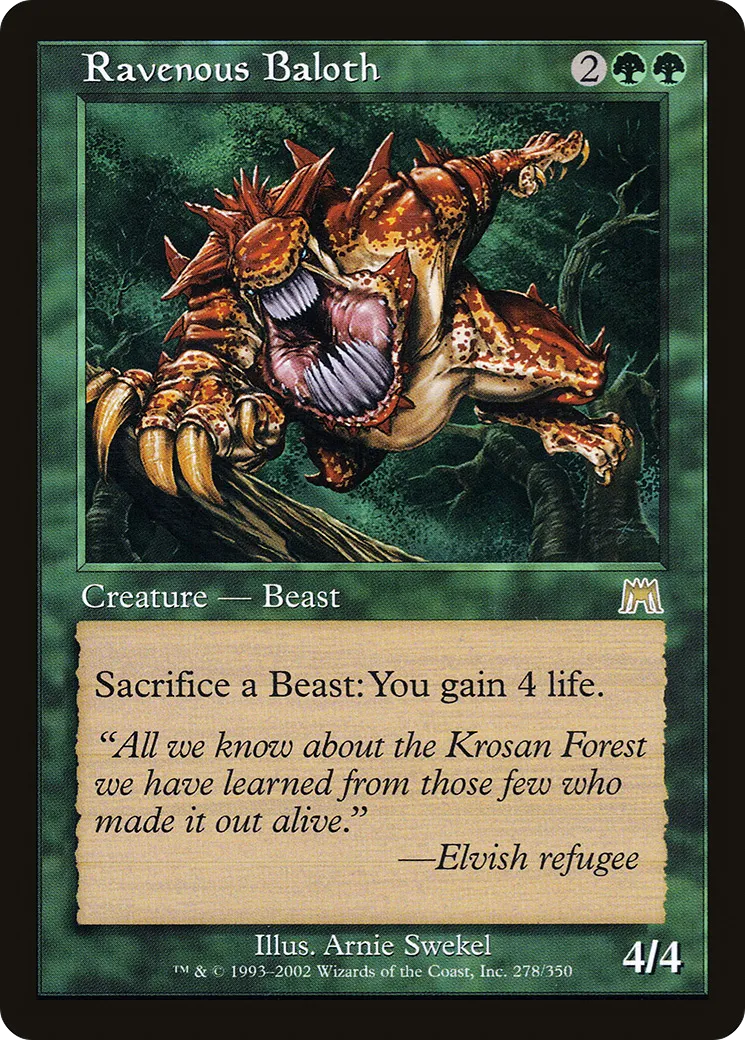 Ravenous Baloth — Onslaught — Magic: The Gathering
