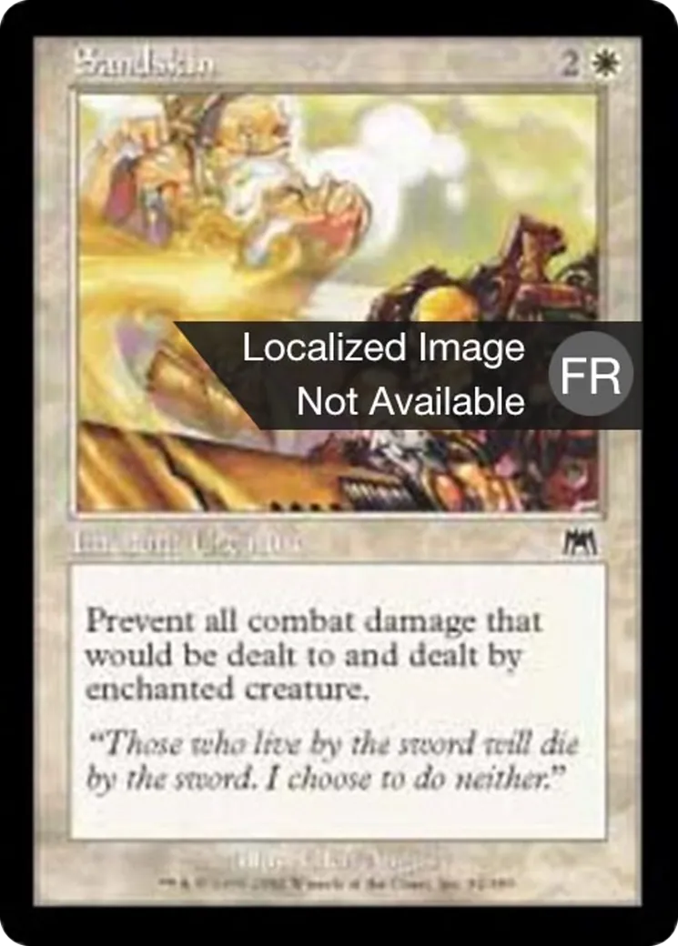 Épiderme de sable — Onslaught — Magic: The Gathering