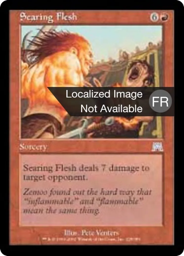 Chair brûlée — Onslaught — Magic: The Gathering