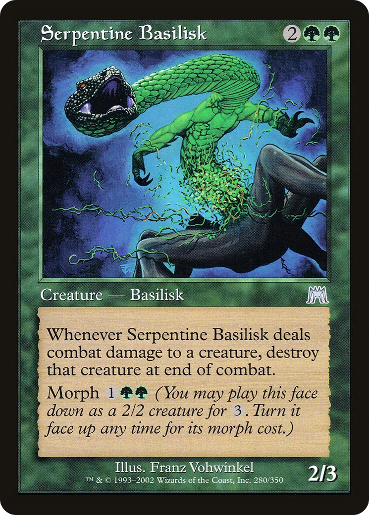 Basilic serpentin — Onslaught — Magic: The Gathering
