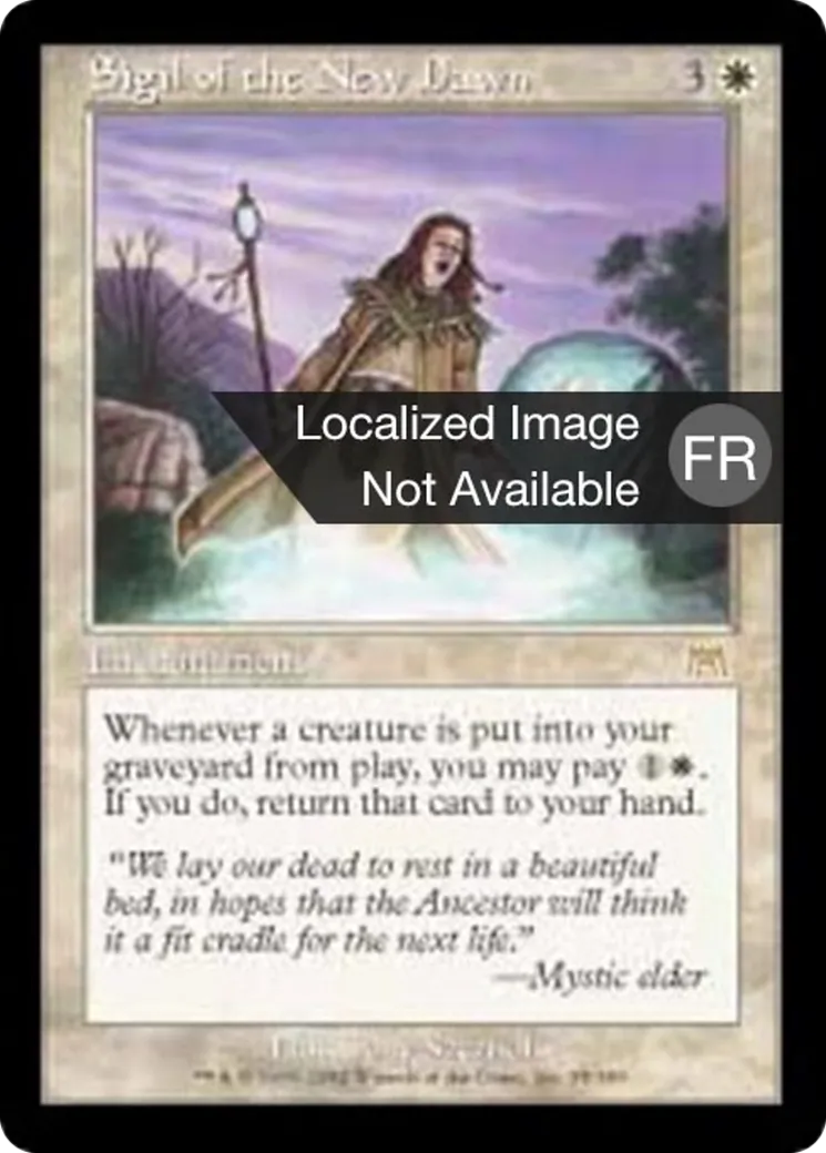 Sceau de l'Aube nouvelle — Onslaught — Magic: The Gathering