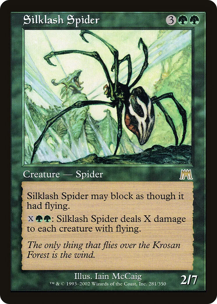 Silklash Spider — Onslaught — Magic: The Gathering