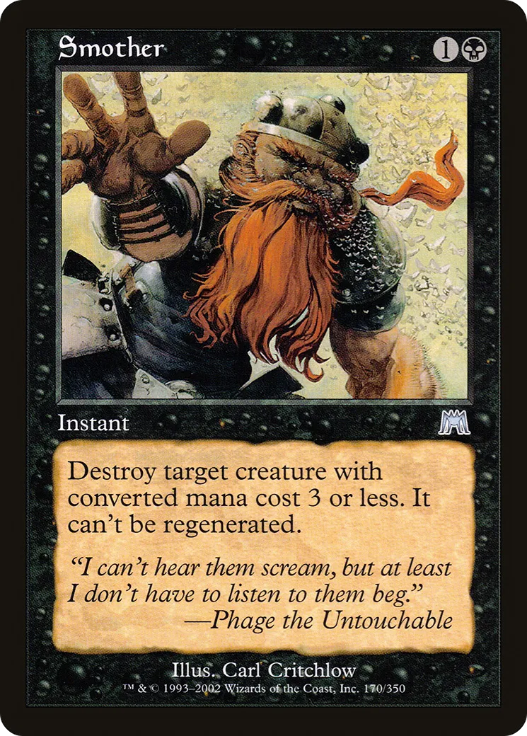 Smother — Onslaught — Magic: The Gathering