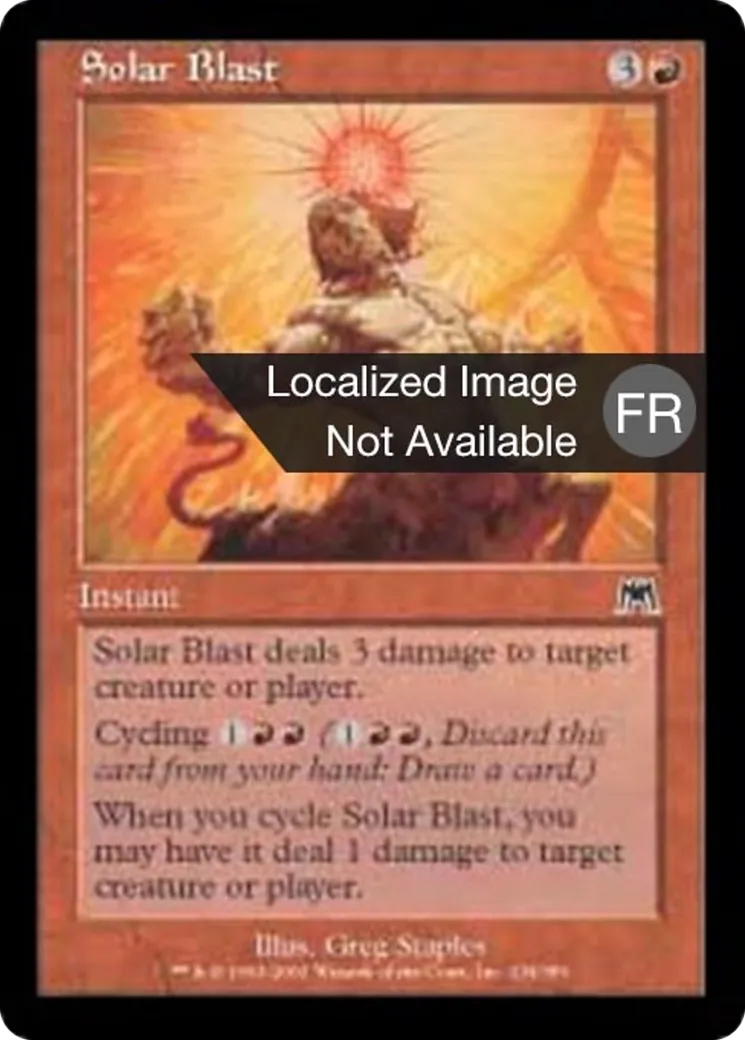 Déflagration solaire — Onslaught — Magic: The Gathering