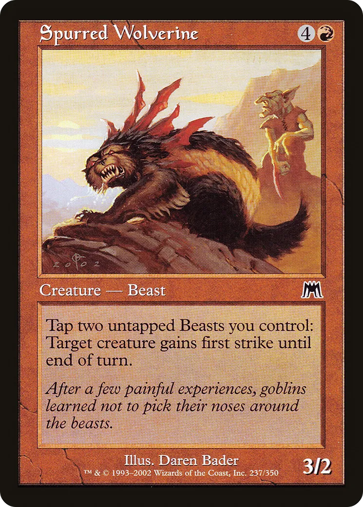 Glouton à éperons — Onslaught — Magic: The Gathering