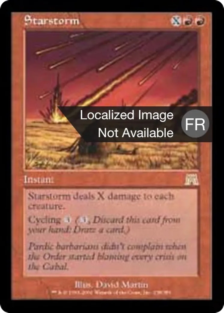 Ouragan stellaire from Onslaught - Magic: The Gathering