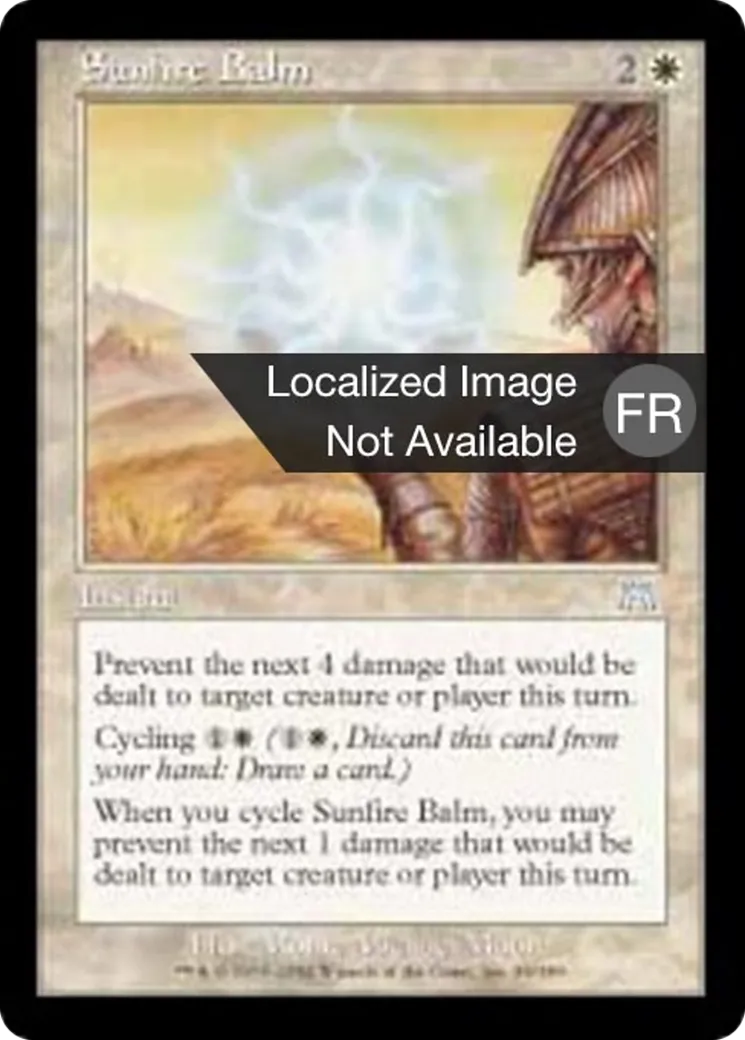 Baume solaire — Onslaught — Magic: The Gathering