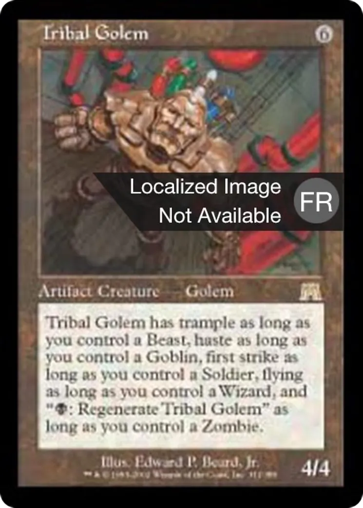 Golem tribal — Onslaught — Magic: The Gathering