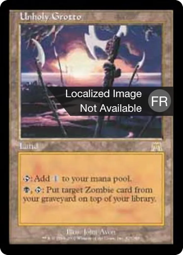 Grotte impie — Onslaught — Magic: The Gathering