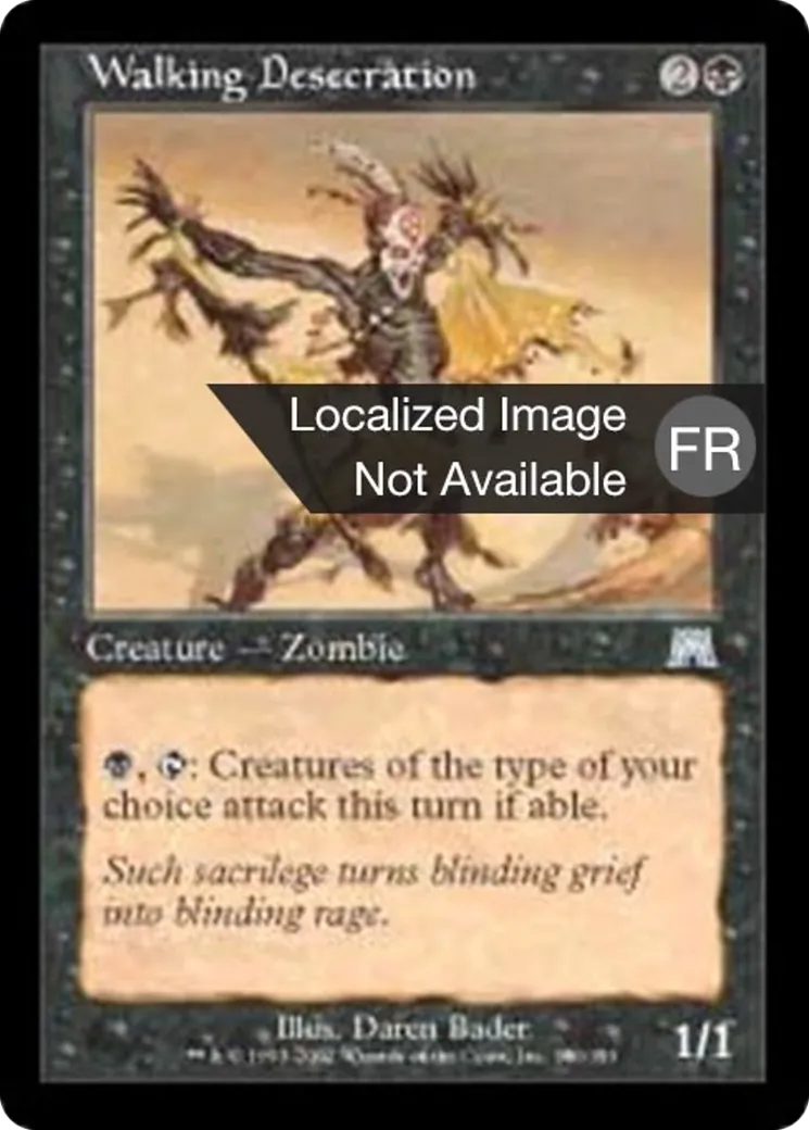 Profanation ambulante — Onslaught — Magic: The Gathering