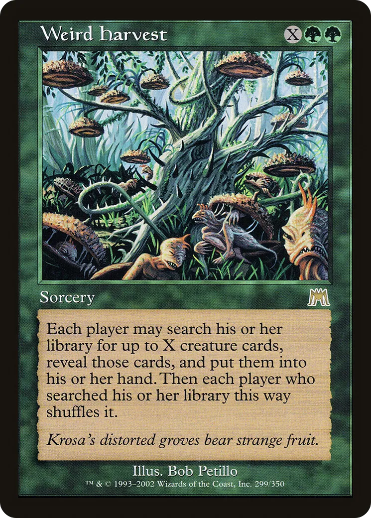 Weird Harvest — Onslaught — Magic: The Gathering