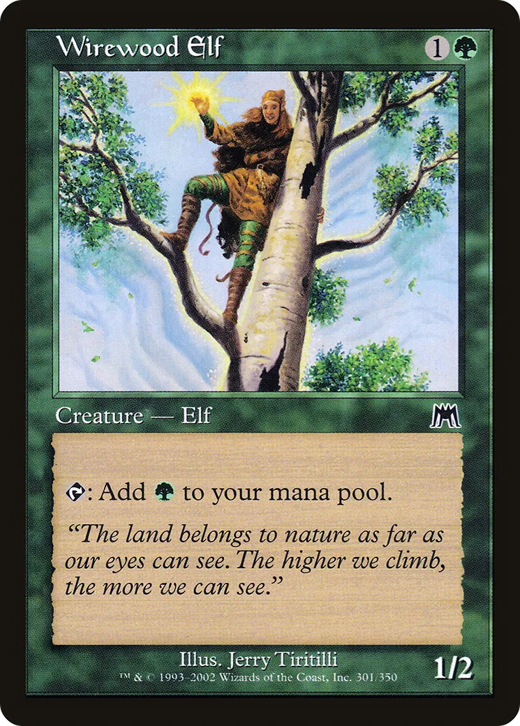 Wirewood Elf — Onslaught — Magic: The Gathering