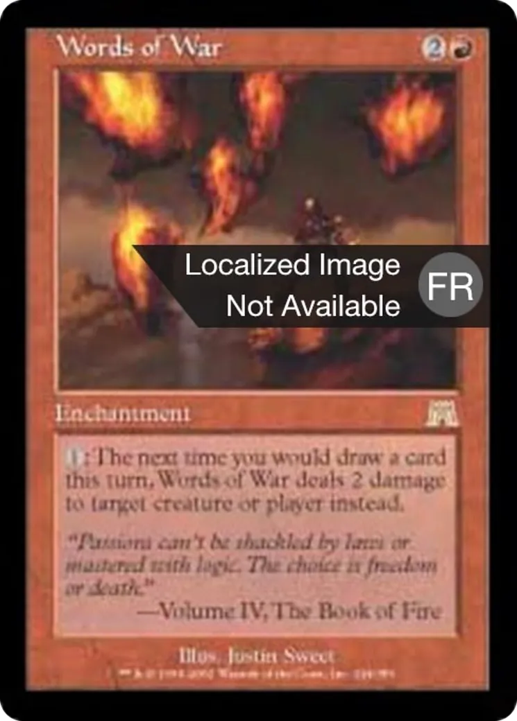Paroles de guerre — Onslaught — Magic: The Gathering