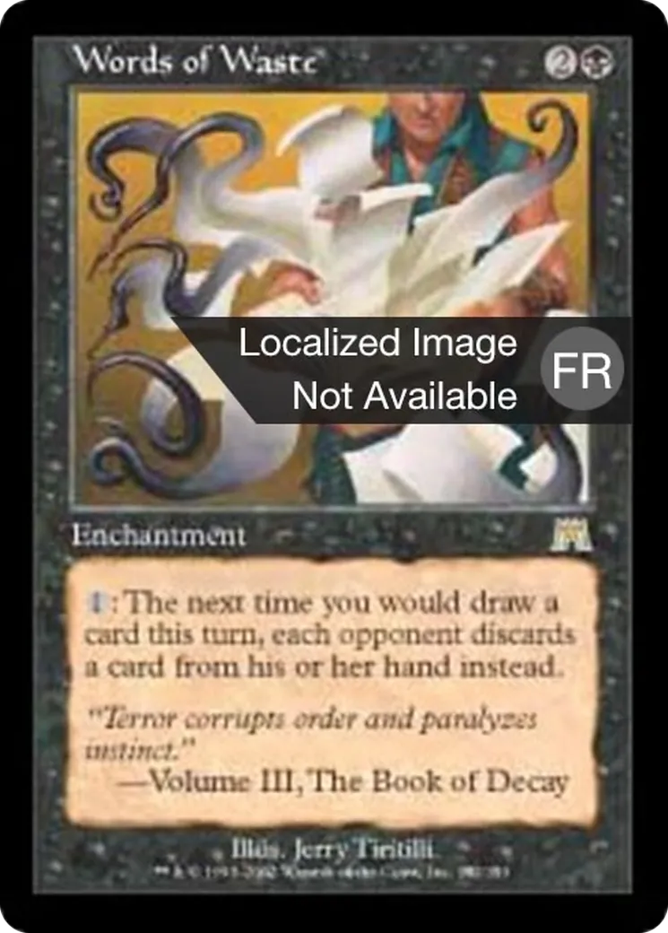 Paroles de déprédation — Onslaught — Magic: The Gathering