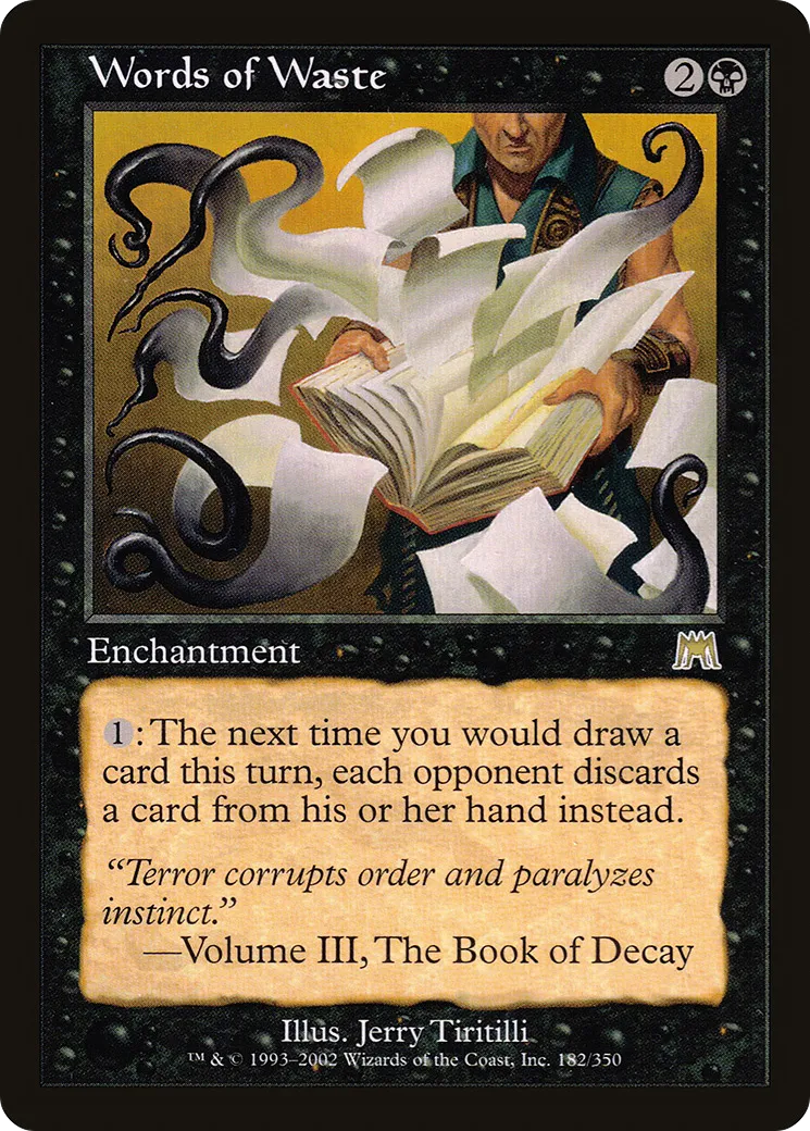Words of Waste — Onslaught — Magic: The Gathering