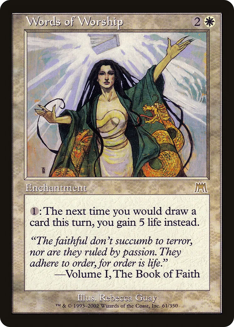 Paroles d'adoration — Onslaught — Magic: The Gathering
