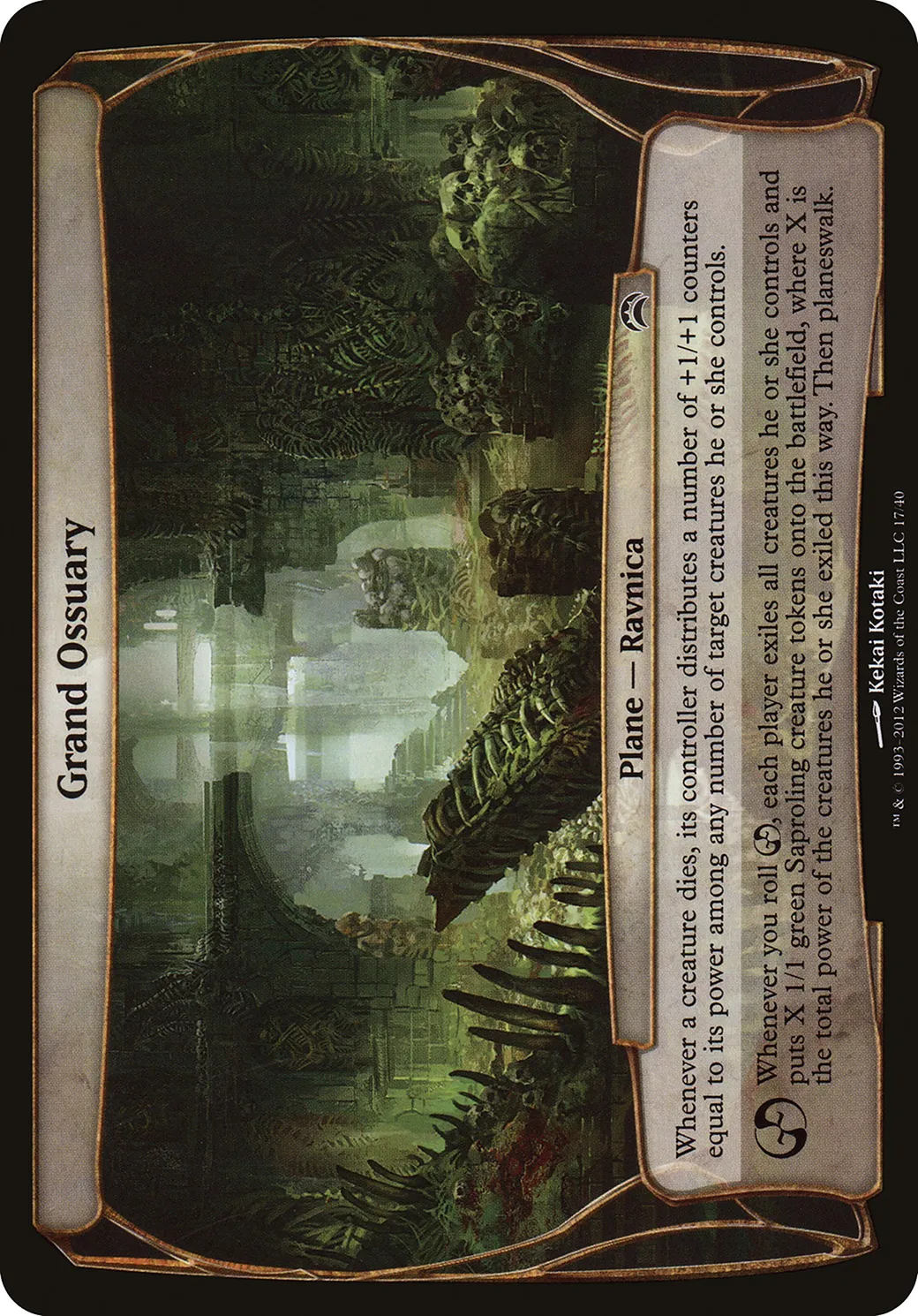 Grand Ossuary — Planechase 2012 Planes — Magic: The Gathering