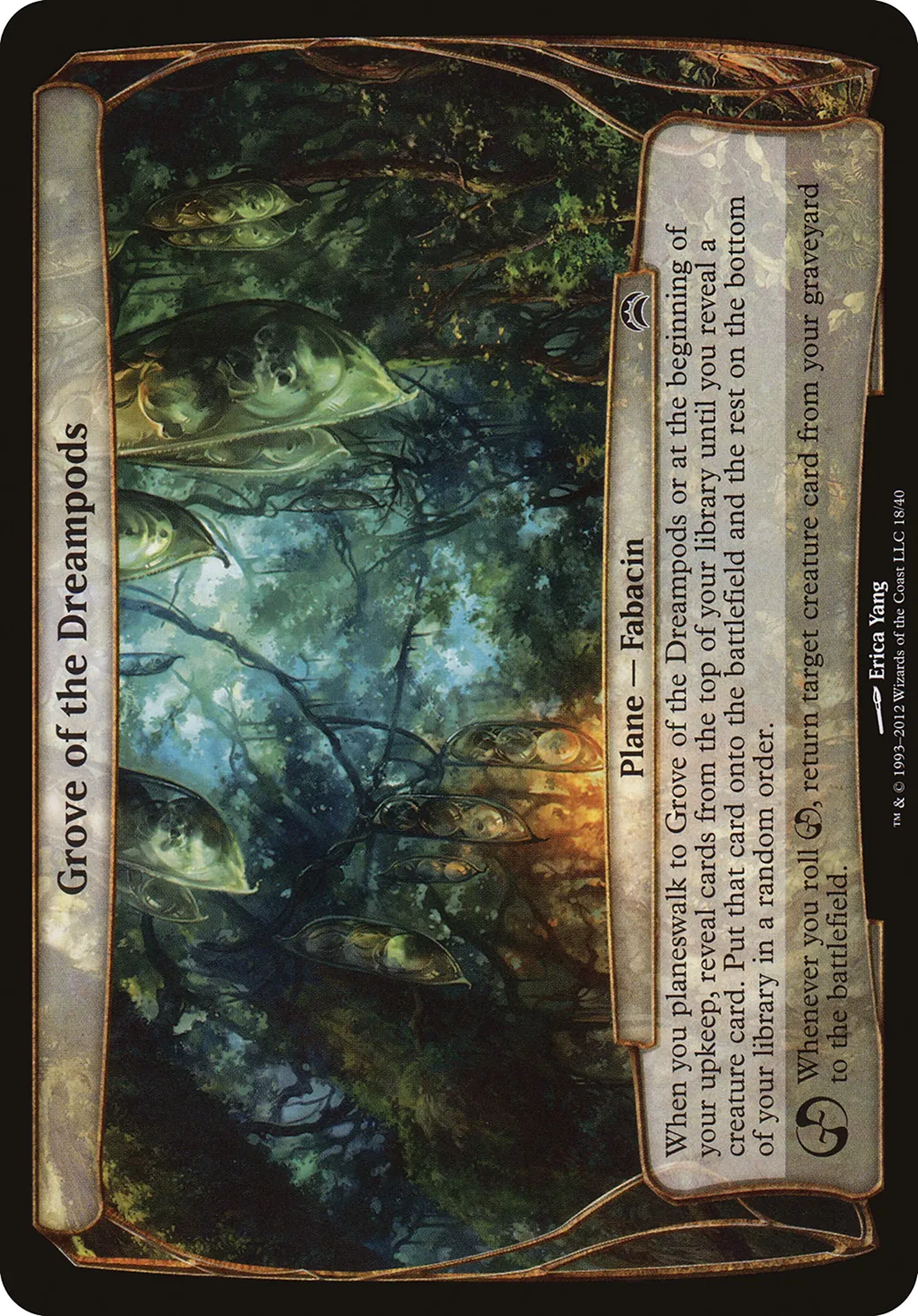 Grove of the Dreampods — Planechase 2012 Planes — Magic: The Gathering