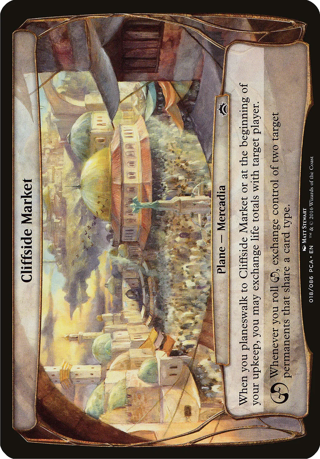 Marché à flanc de falaise — Planechase Anthology Planes — Magic: The Gathering
