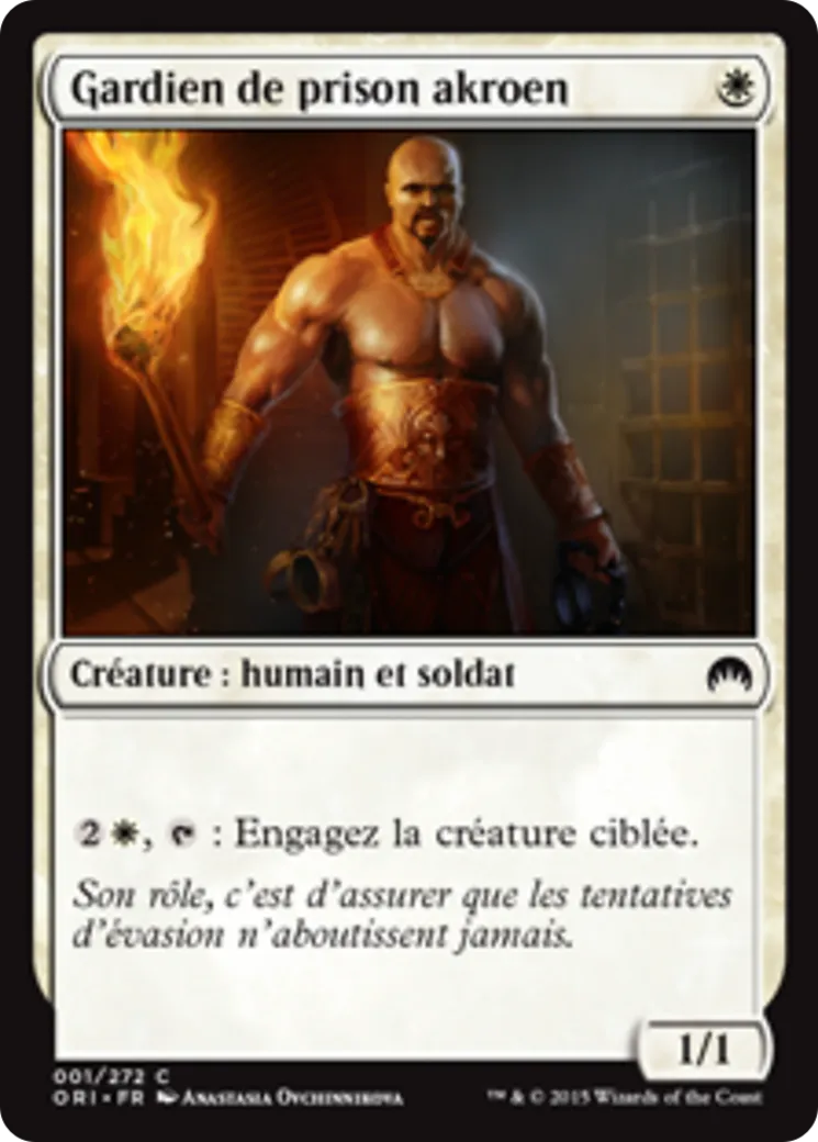 Gardien de prison akroen — Magic Origins — Magic: The Gathering