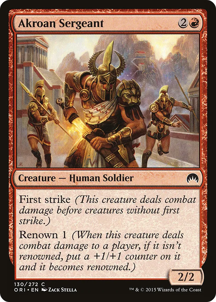 Sergent akroen — Magic Origins — Magic: The Gathering