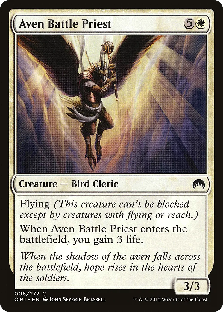 Aven Battle Priest from Magic Origins - Magic: The Gathering
