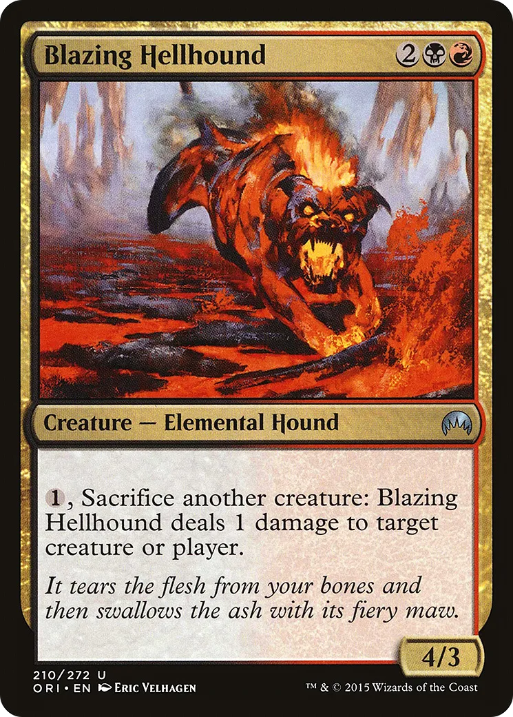 Blazing Hellhound — Magic Origins — Magic: The Gathering