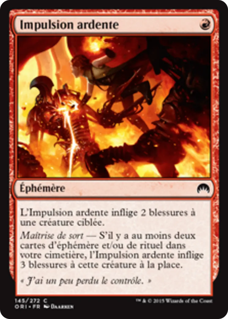 Impulsion ardente — Magic Origins — Magic: The Gathering
