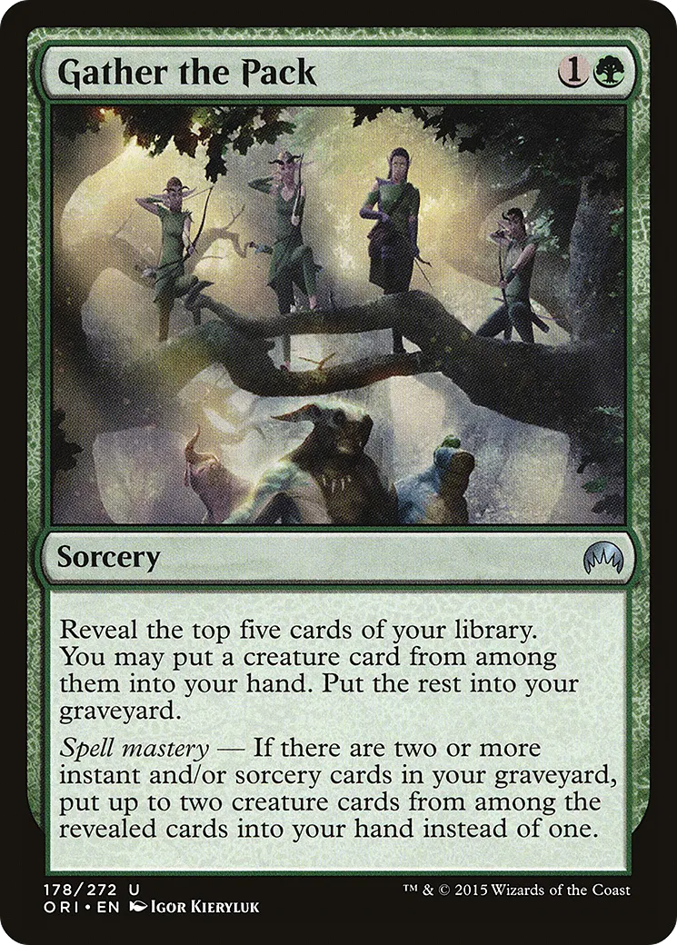Gather the Pack — Magic Origins — Magic: The Gathering