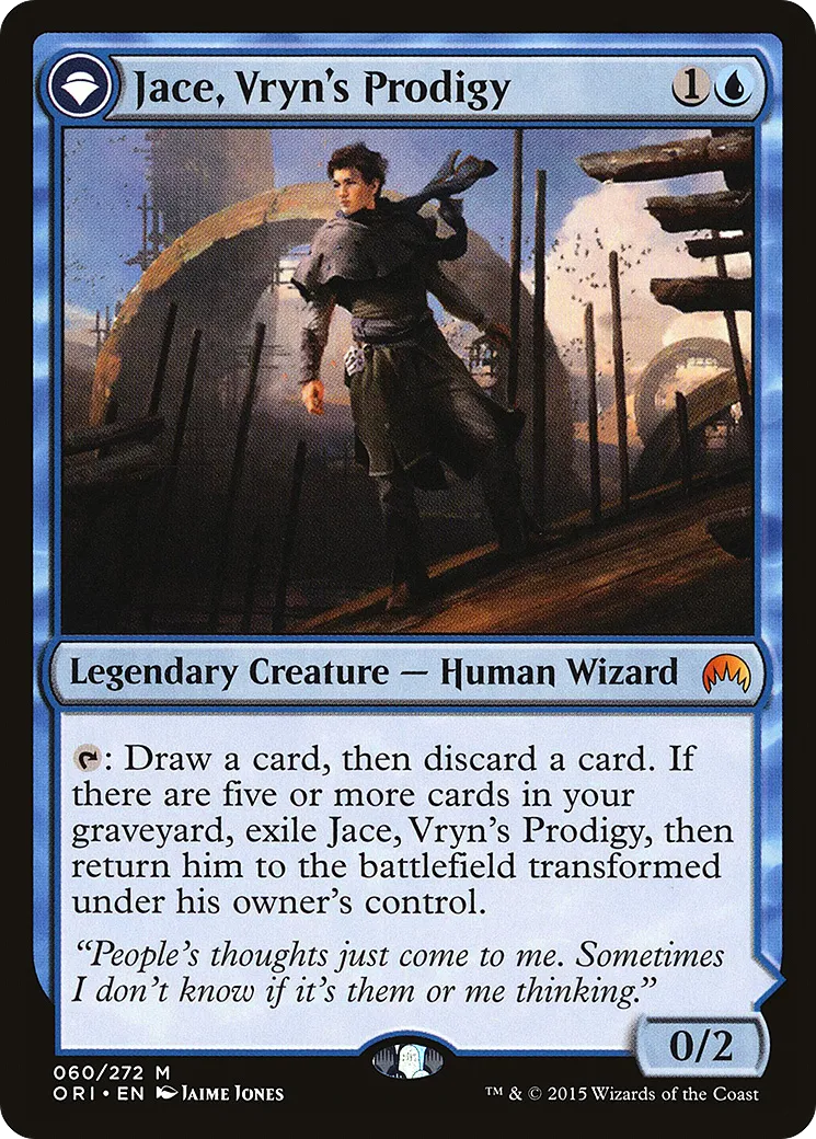Jace, Vryn's Prodigy // Jace, Telepath Unbound — Magic Origins — Magic: The Gathering