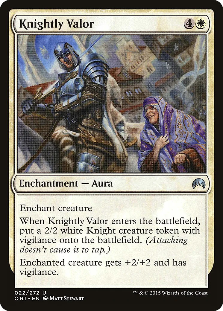 Knightly Valor — Magic Origins — Magic: The Gathering